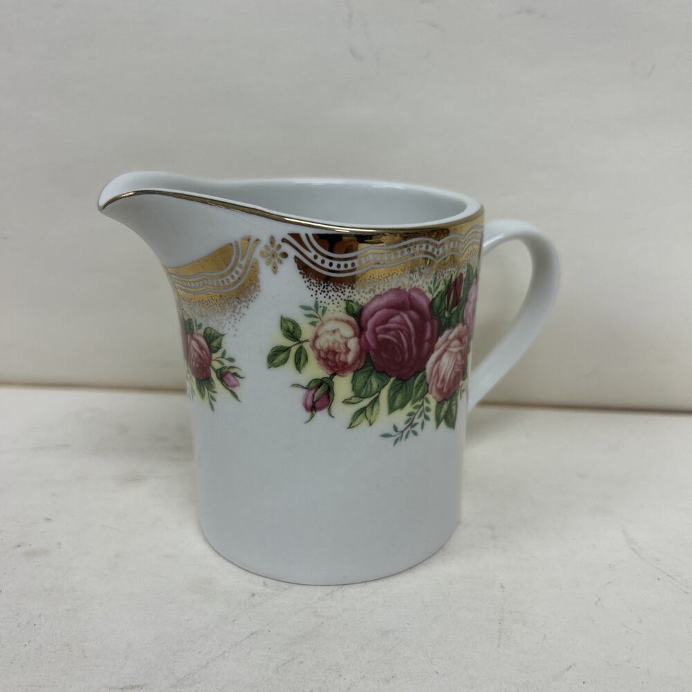 Vintage Retroneu Prestige English Roses Creamer Small Pitcher Fine China